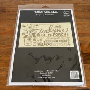 Imaginating Porch Welcome Cross Stitch Kit - New in package